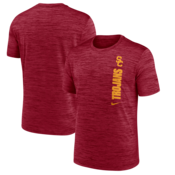 USC Trojans Men's Nike Cardinal Dri-FIT Team Issue Velocity T-Shirt